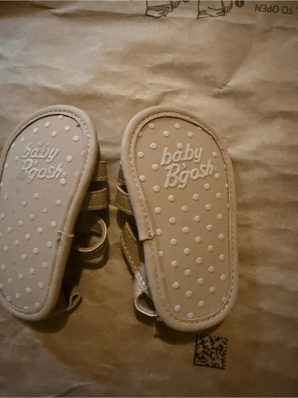 Baby B'Gosh Toddler Sandals in Metallic Gold